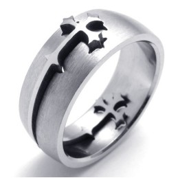 טבעת טיטניום איכותית בעיצוב מיומן, צבע זוהר