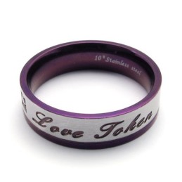 עיצוב יפהפה, יפה בצבעים, טבעת טיטניום באיכות מעולה