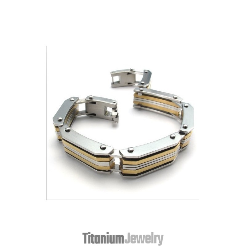 ייצור מיומן צבע זוהר יציב איכות טיטניום צמיד