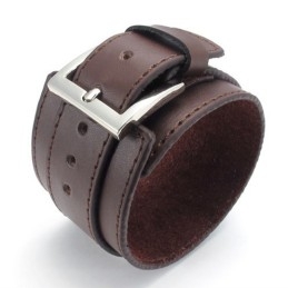 ייצור מיומן צבעים עדינים איכות אמינה צמיד עור טיטניום