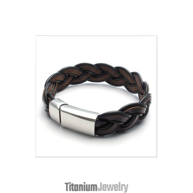 צמיד עור טיטניום איכותי ויציב בעיצוב מיומן, צבעים עדינים