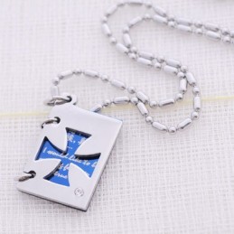 תליון שרשרת טיטניום עם מכתבי אהבה רומנטיים