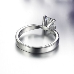 טבעת טיטניום נשית בעלת ביצועים אמינים עם אבני חן