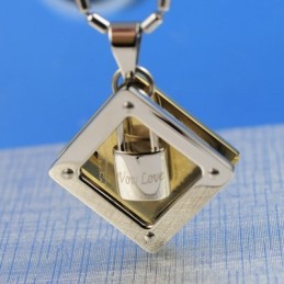 תליון שרשרת טיטניום של וואו לאב מתוקה