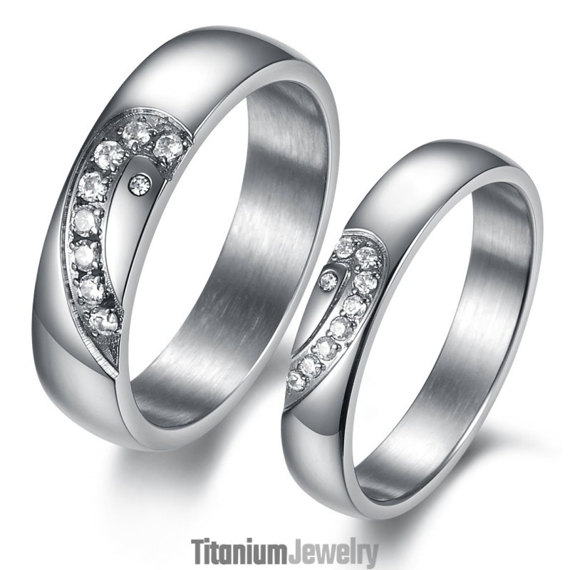טבעת טיטניום עמידה לשימוש לאוהבים