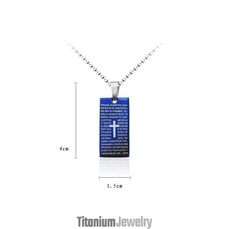 תליון ושרשרת לגברים עם צלב קלאסי מתנת אופנה לחבר תליון ושרשרת לגברים עם צלב קלאסי מתנת אופנה לחבר