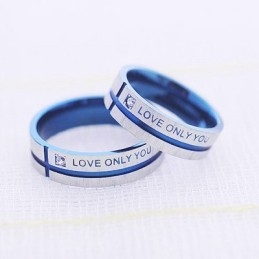 טבעת טיטניום לזוגות של Love Only You