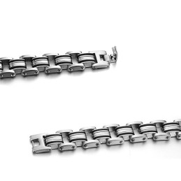 צמיד סיליקון טיטניום קלאסי איכותי לגברים