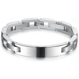 צמיד טיטניום שחור מסיבי פחמן לגברים מלכת האיכות