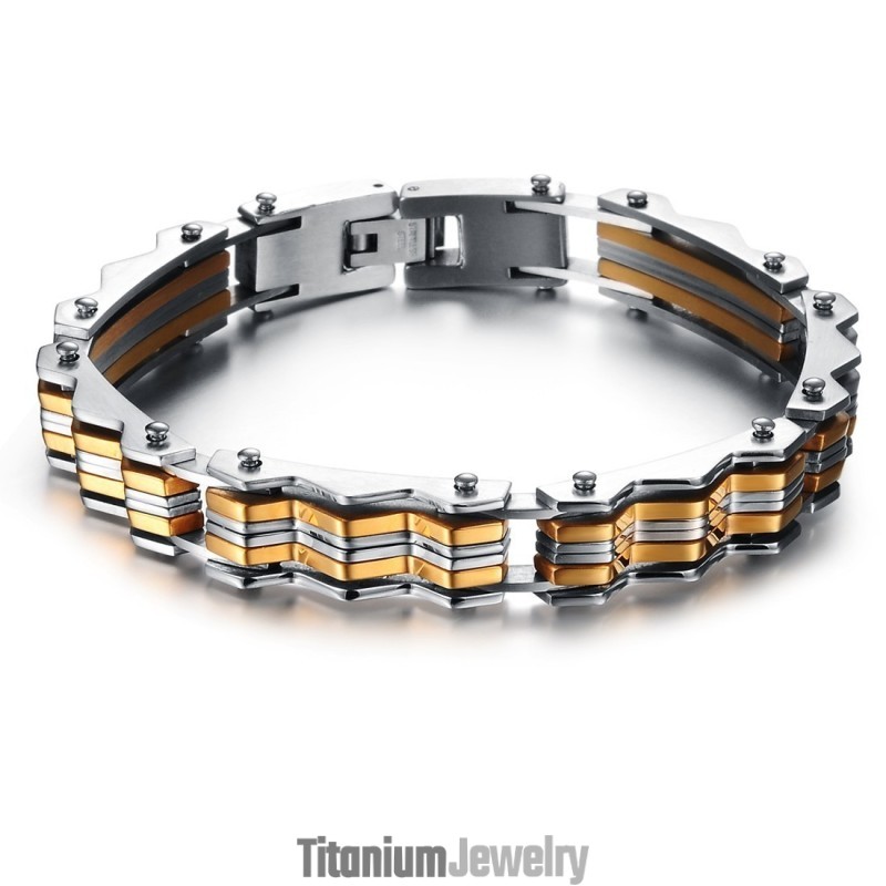 צמיד טיטניום לגברים באיכות יציבה