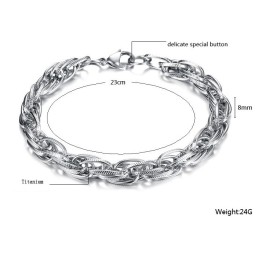 צמיד טיטניום לגברים במפרט מלא