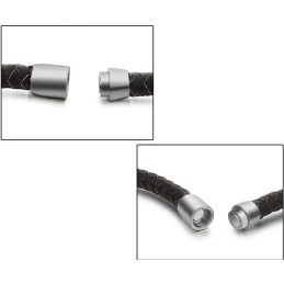 צמיד עור טיטניום חום מגוונים