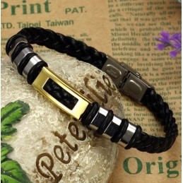 צמיד עור טיטניום איכותי ויציב