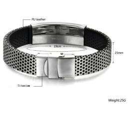 צמיד עור טיטניום של To Have A Long Story