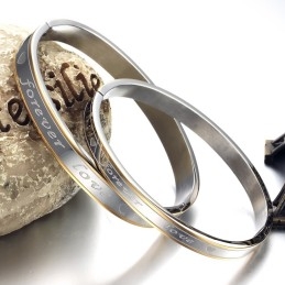 צמיד טיטניום איכותי ויציב לאהבה לנצח לאוהבים