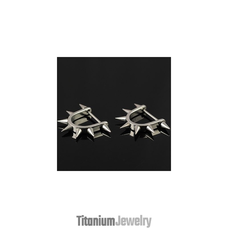 עגילי טיטניום לגברים