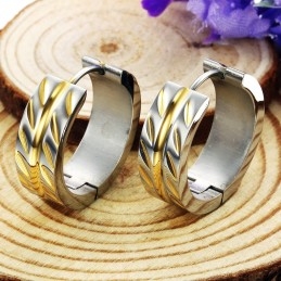 עגילי טיטניום בצורת עלה מייפל לנשים עם מוניטין אמין