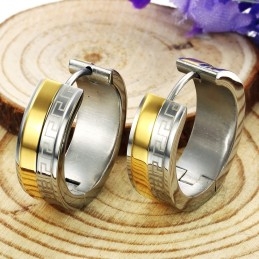 עגילי טיטניום קלים לשימוש עם דוגמא לקיר