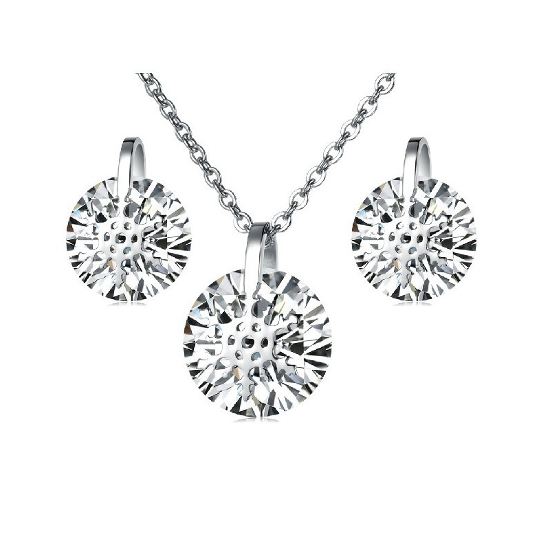 שרשרת ועגילים מטיטניום לנשים עם אבני חן, איכות וכמות מובטחות