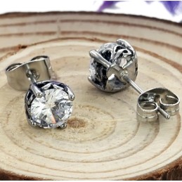 מלכת עגילי טיטניום איכותיים לשני המינים עם אבני חן