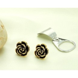 ידועים בזכות עגילי טיטניום בצורת פרחים נשיים באיכות מעולה