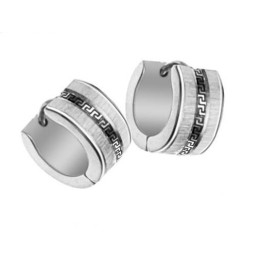 עגילי טיטניום קלים לשימוש עם דוגמא לקיר לנשים