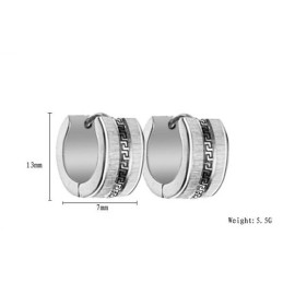 עגילי טיטניום קלים לשימוש עם דוגמא לקיר לנשים