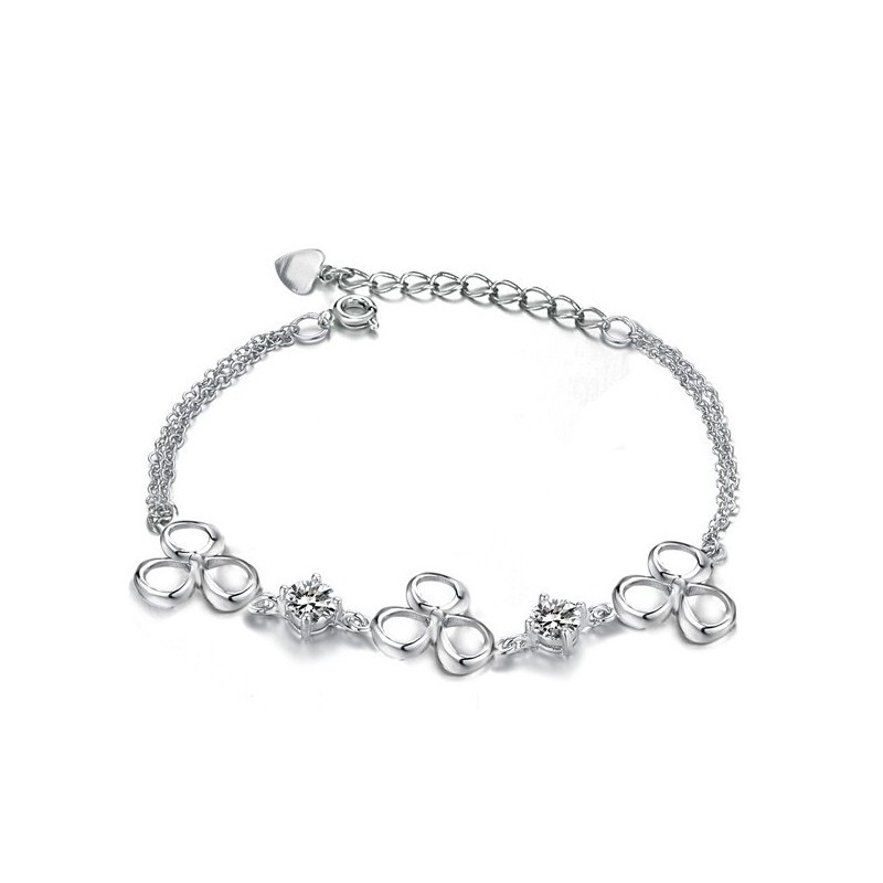 צמיד טיטניום מצופה פלטינה באיכות מעולה עם קריסטל סגול