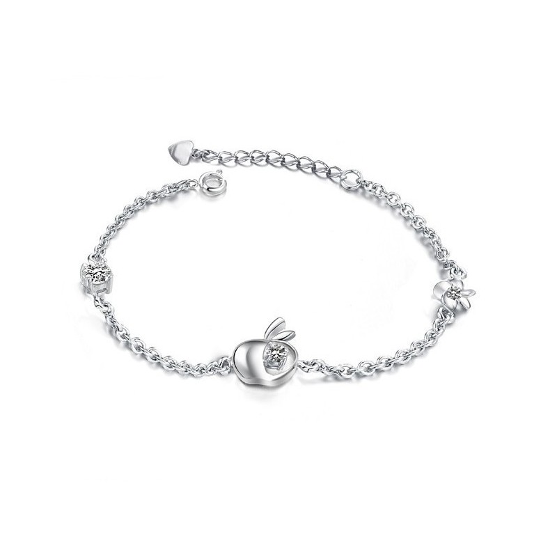 צמיד טיטניום חלול מצופה פלטינה עם אבני חן, מוניטין אמין