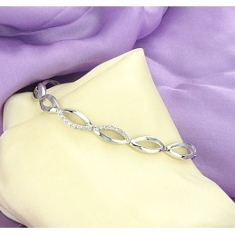 צמיד טיטניום מצופה פלטינה ויהלום לנשים, מלכת האיכות