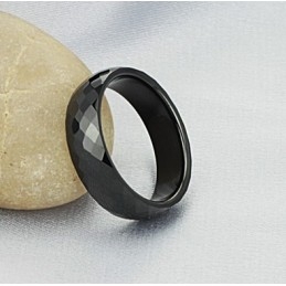 טבעת קרמיקה טונגסטן שחורה באיכות מעולה