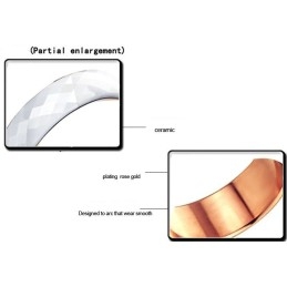 טבעת קרמיקה טונגסטן לבנה באיכות יציבה