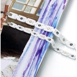 צמיד קרמיקה טונגסטן לבן באיכות גבוהה לאוהבים עם ריינסטון