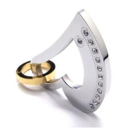 תליון טיטניום לב אהבה - Free Chian