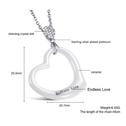 שרשרת קרמיקה טונגסטן עם לבבות נשיים מובטחות באיכות וכמות