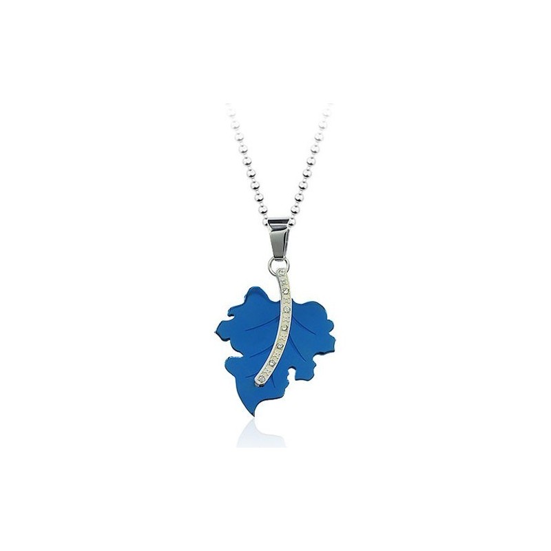 תליון טיטניום מעודן בצורת עלה מייפל לגברים - שרשרת חופשית תליון טיטניום מעודן בצורת עלה מייפל לגברים - שרשרת חופשית
