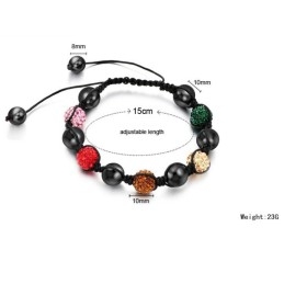 צמיד קריסטל בצורת כדור נשי באיכות גבוהה