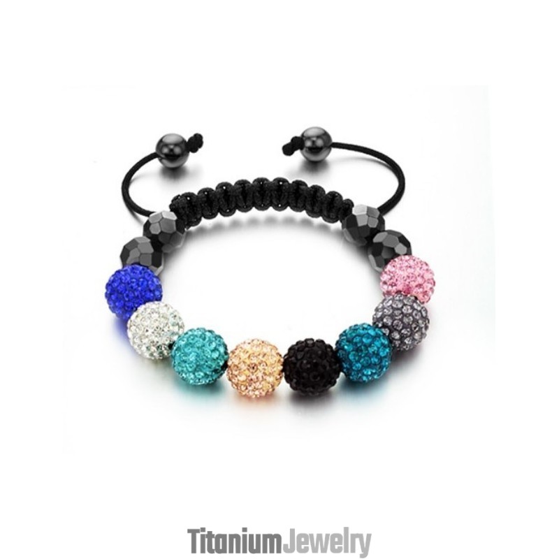 צמיד קריסטל בצורת כדור נשי באיכות יציבה