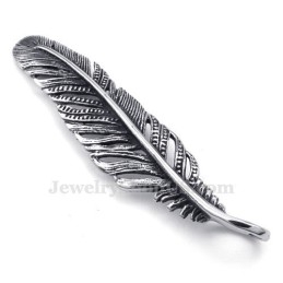שרשרת תליון נוצה מטיטניום (שרשרת חינם)