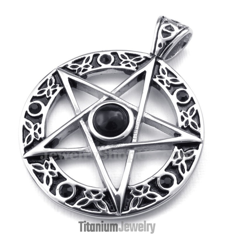 שרשרת תליון כוכב טיטניום (שרשרת חינם) שרשרת תליון כוכב טיטניום (שרשרת חינם)