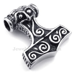 שרשרת תליון טיטניום עם פטיש ת'ור (שרשרת חינם)