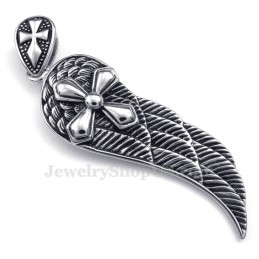 שרשרת תליון נוצה מטיטניום (שרשרת חינם)