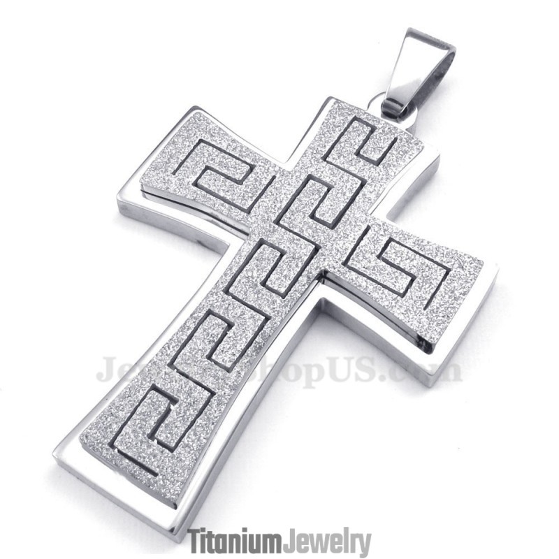 שרשרת תליון צלב טיטניום (שרשרת חינם)