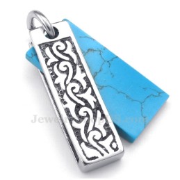 שרשרת תליון טיטניום אבן ירוקה (שרשרת חינם)