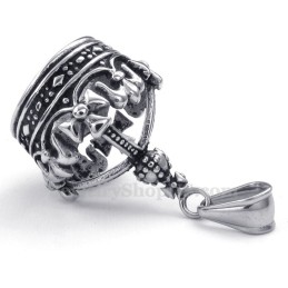 שרשרת תליון טיטניום כתר אימפריאלי (שרשרת חינם)