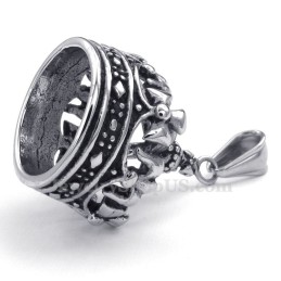 שרשרת תליון טיטניום כתר אימפריאלי (שרשרת חינם)