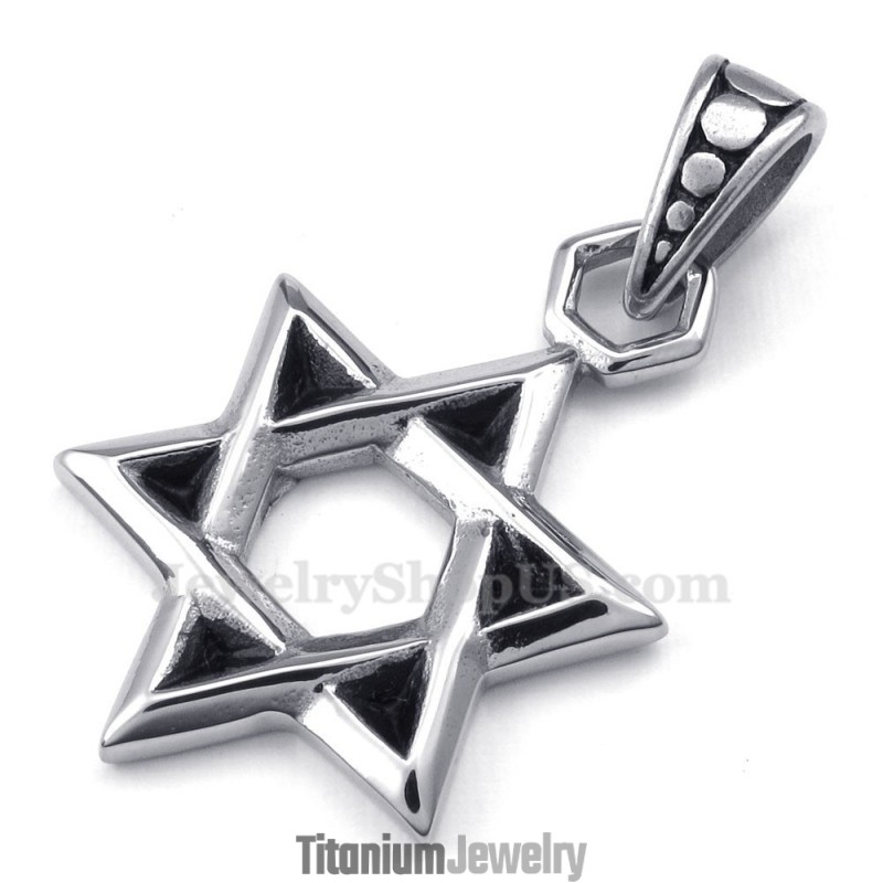 שרשרת תליון טיטניום מגן דוד מזל (שרשרת חינם) שרשרת תליון טיטניום מגן דוד מזל (שרשרת חינם)
