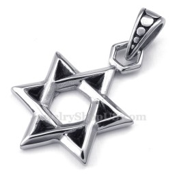 שרשרת תליון טיטניום מגן דוד מזל (שרשרת חינם)