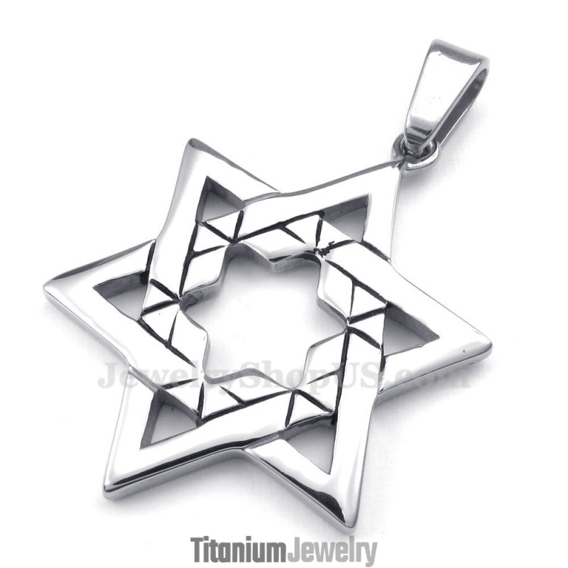 שרשרת תליון טיטניום לאקי סטאר (שרשרת חינם)