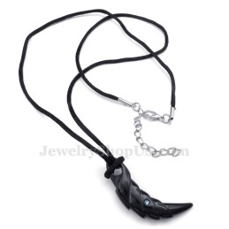 שרשרת תליון טאלון מטיטניום שחור (שרשרת חינם)